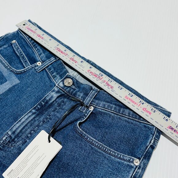 Versace Men’s Size 33 Greca Jeans Blue Stone Wash Straight Leg NWT $850 - Picture 5 of 12